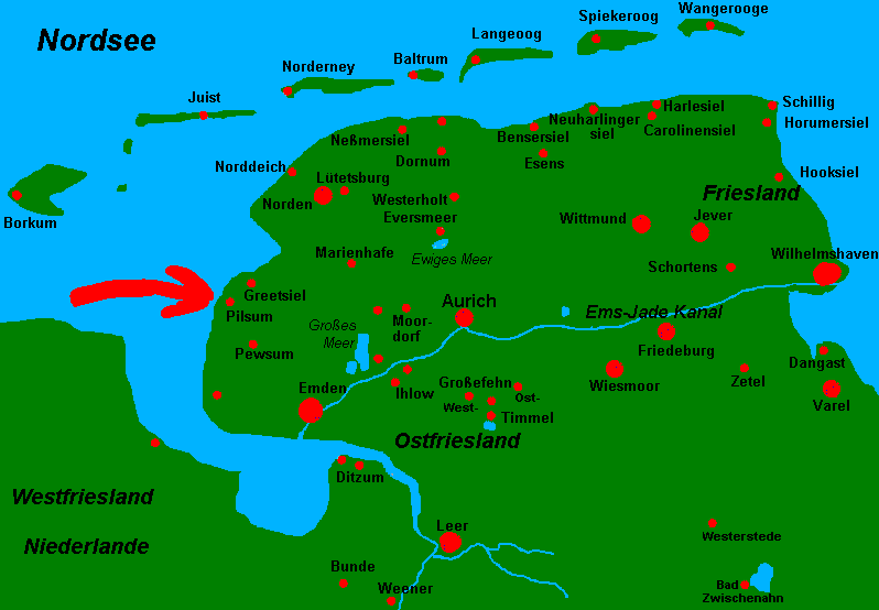 Ostfrieslandkarte